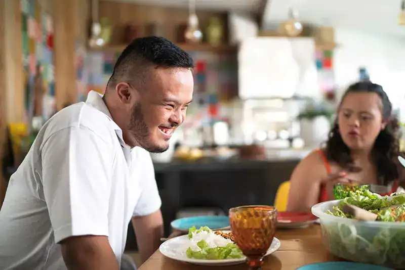 Empowering Weight Loss: A Comprehensive Guide for Individuals with Disabilities 2 Image of a disabled man and balance around nutrition to aid weight loss Chippenham